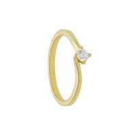 Anello Gioielleria Dossena  Donna in Oro giallo Diamante 282571CG  SONGA
